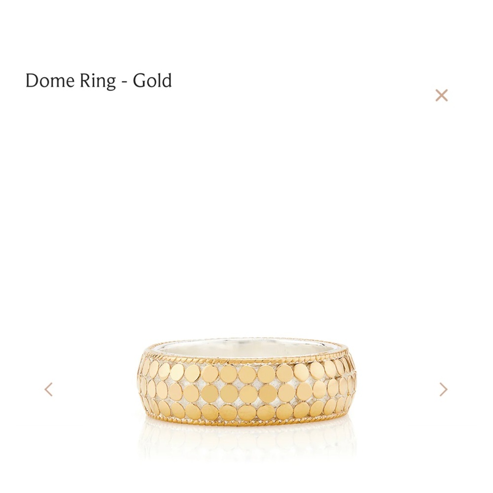 Anna Beck Dome Ring - Gold Size 5